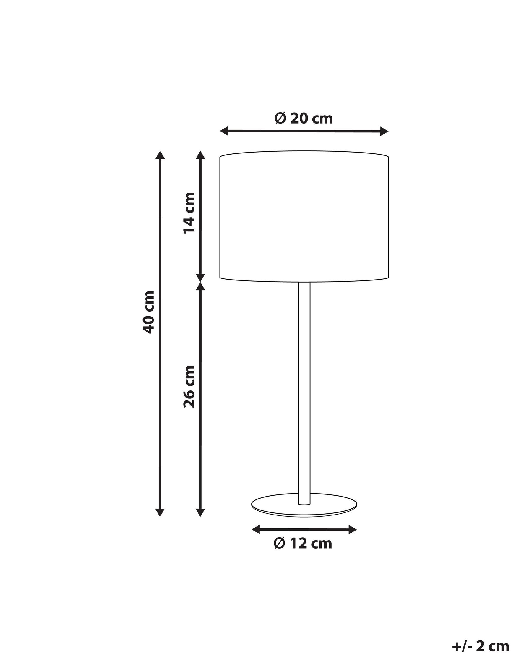 Table Lamp VINAZCO Boucle White_906241