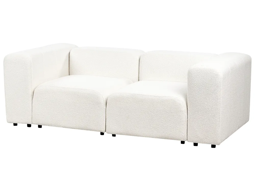 Modulsofa 2-Sitzer FALSTERBO Bouclé Weiß_914860