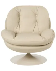 Drehsessel NOLVIK Kunstleder Beige_1120103