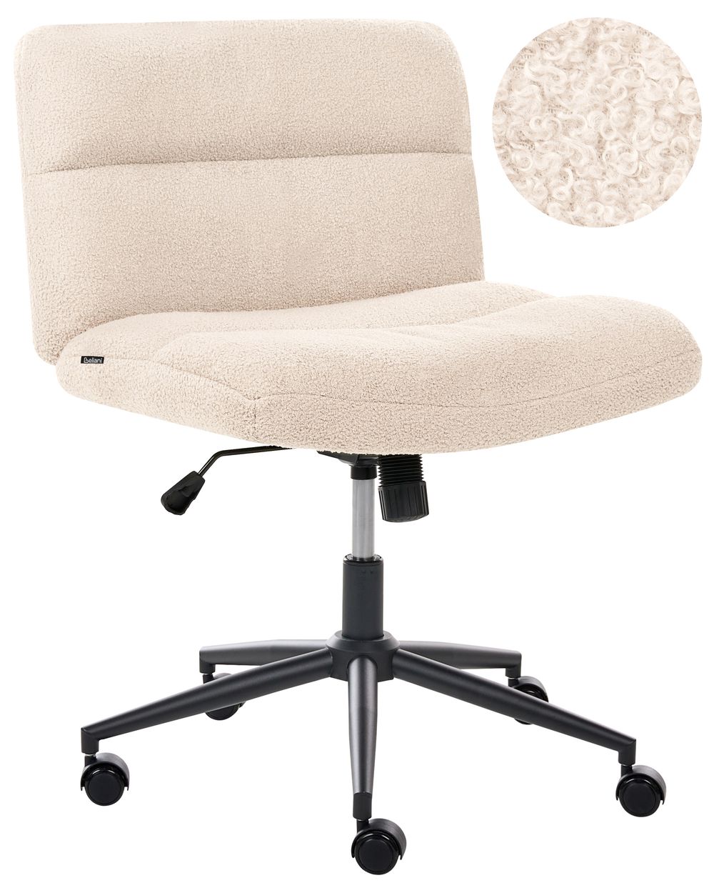 Desk Chair CATLIN Boucle Light Beige