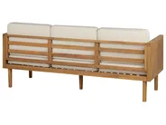 Garden Lounge Set with Table and Ottoman 6 Seater BARATTI Acacia Wood Brown_830569