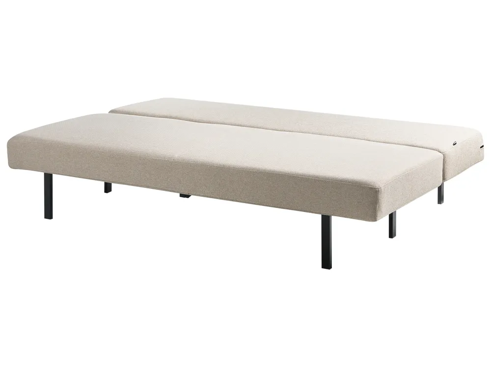 Schlafsofa 3-Sitzer ROYKKA Stoff Beige_1071613