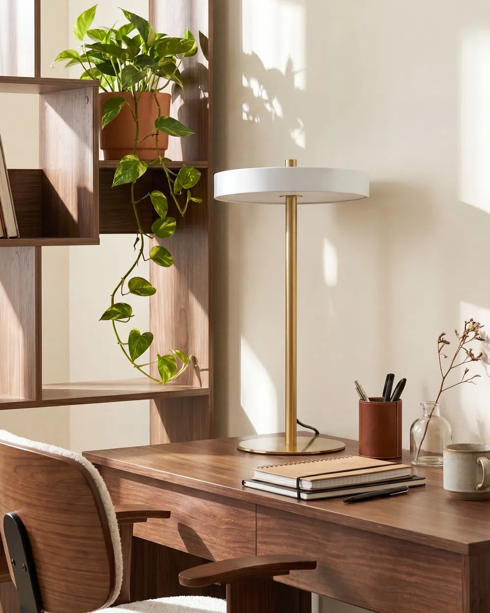 LED Table Lamp EVENLODE with Dimmer Metal White_1102779