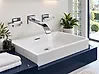 Wandmontierte Waschtischarmatur BERRACO Messing Silber