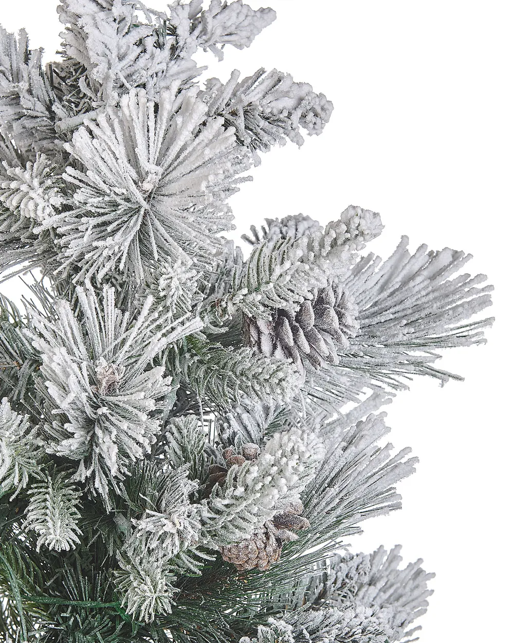 Künstlicher Weihnachtsbaum mit Schnee LED MALIGNE 90 cm Weiß_832050