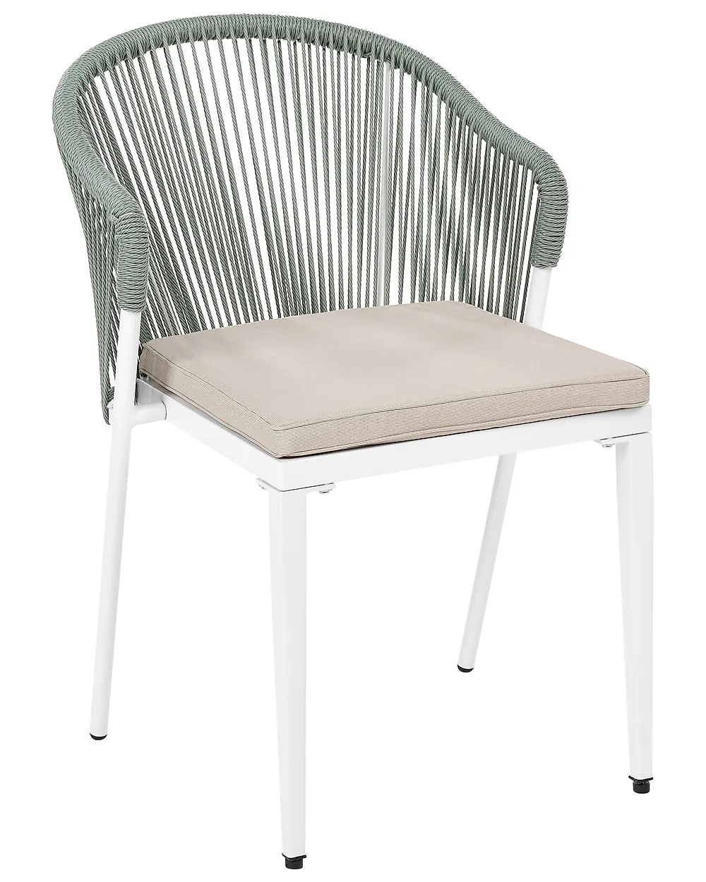Set of 2 Garden Chairs with Cushions PARANEA Metal Green_1179766