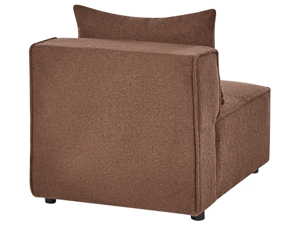 Modul Ecksofa 4-Sitzer AXEBO Bouclé Braun linksseitig_1075911