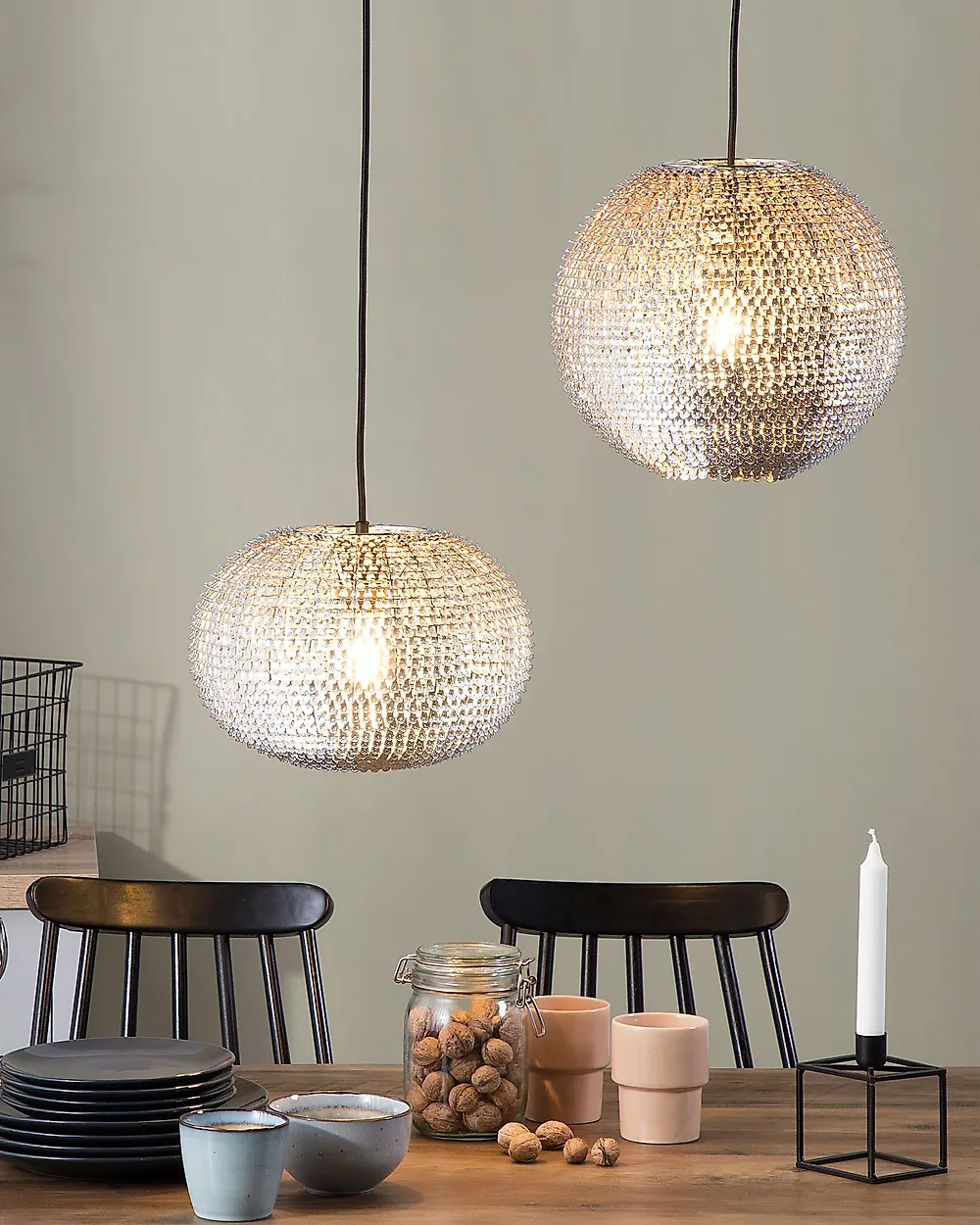 Pendant Lamp REINE Metal Silver_1174362