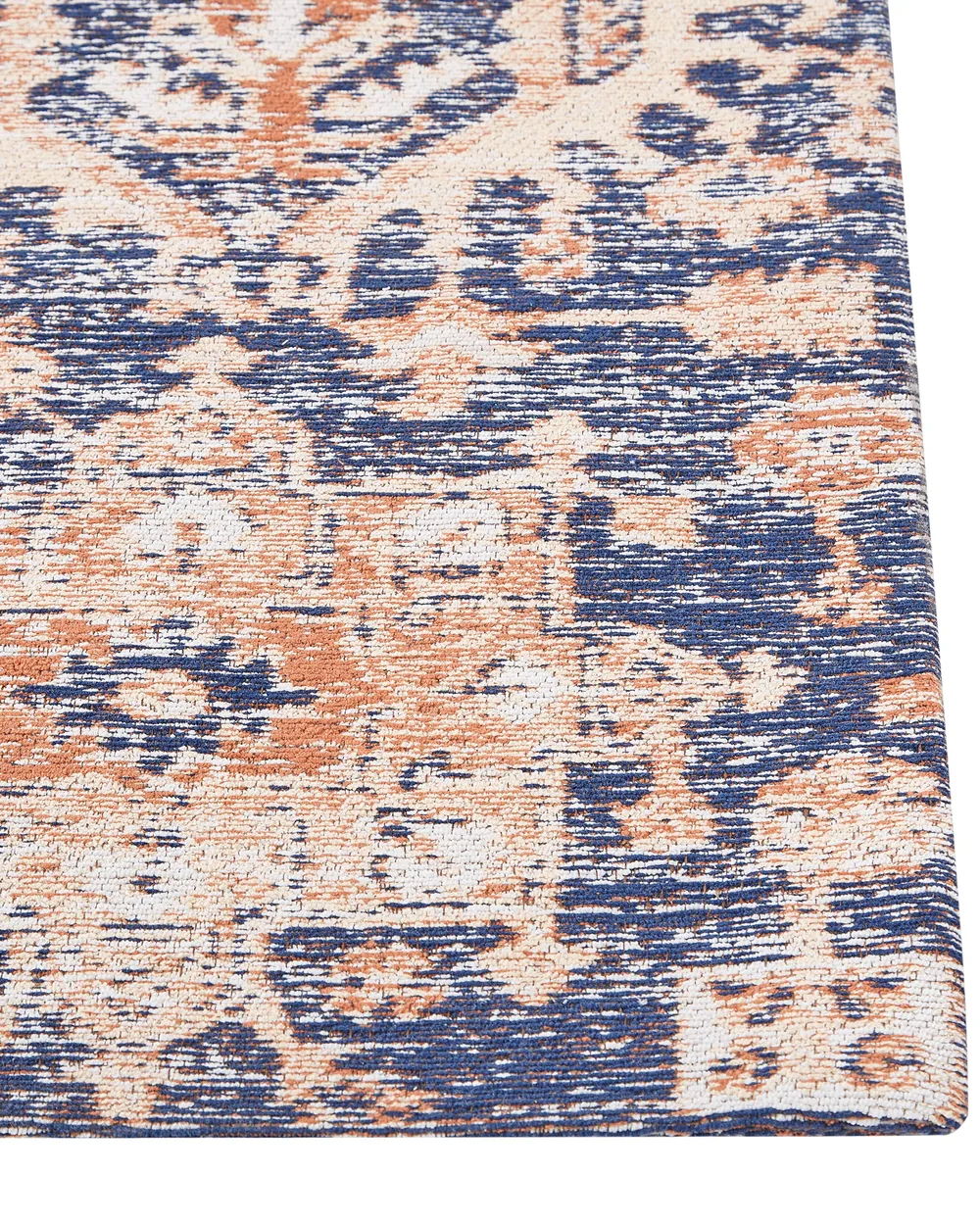 Teppich KURIN Blau 80 x 300 cm Baumwolle_852423