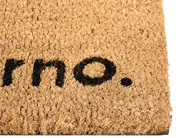 Fußmatte LABO Naturfarben 60 x 90 cm Schriftzug Kokosfasern_1013135