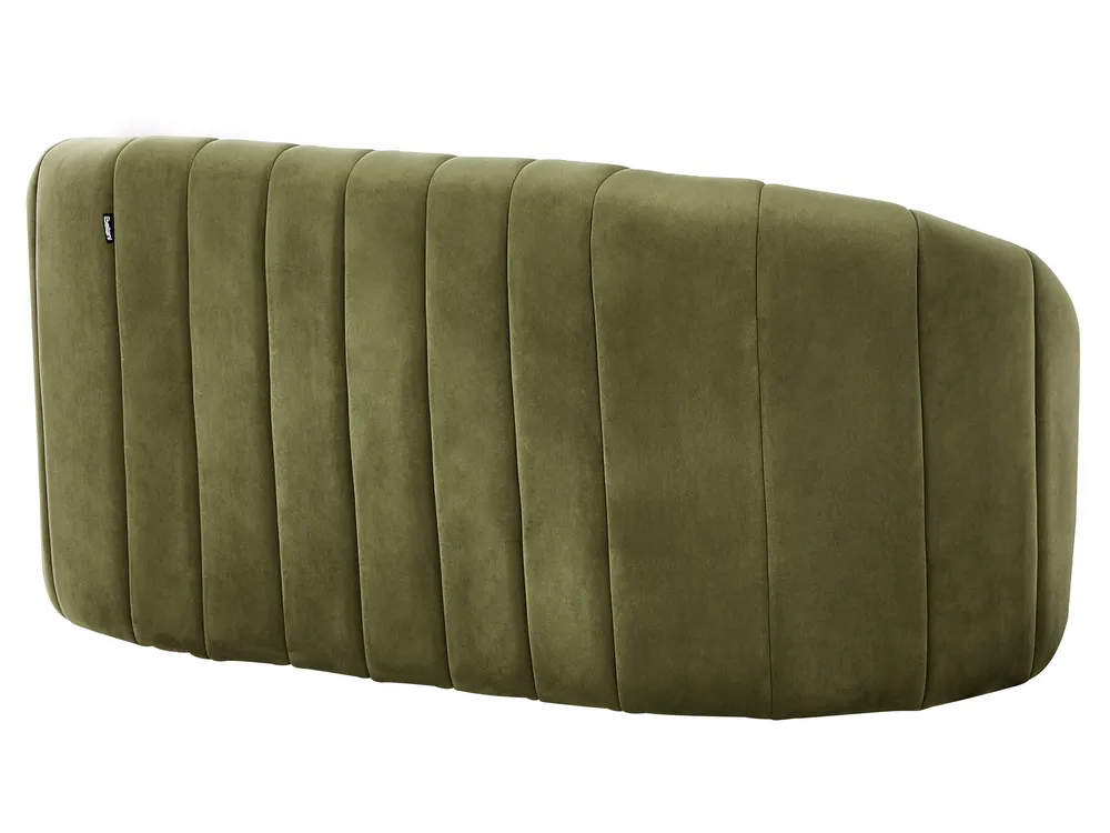 Living Room Set 6 Seater MALUNG Velvet Dark Green_884246