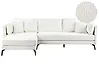 Ecksofa ALTAN Bouclé Cremeweiß rechtsseitig