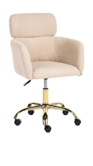 Schreibtischstuhl ALENA Bouclé Hellbeige_1085669
