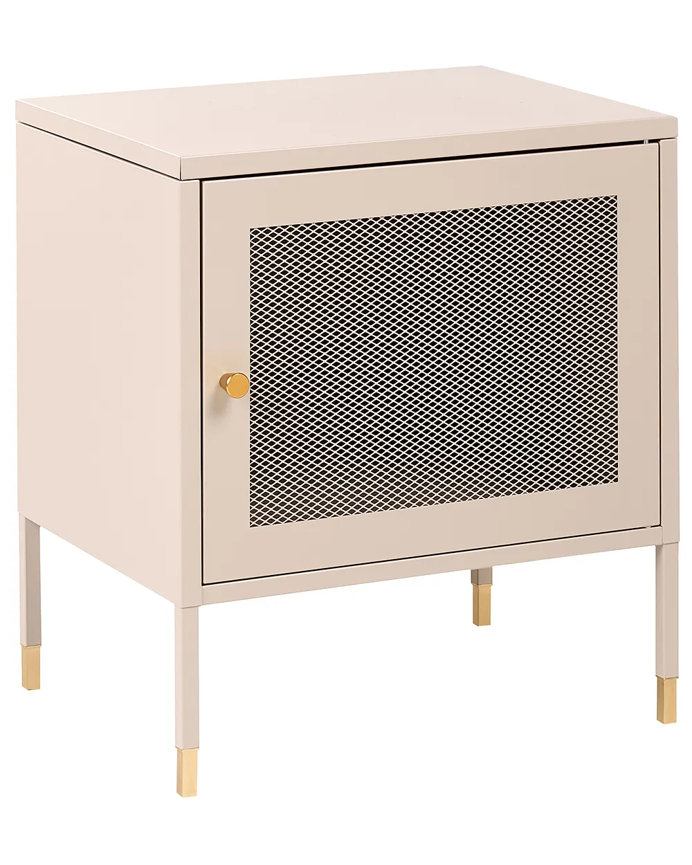 Nachttisch OSSETT Metall Beige