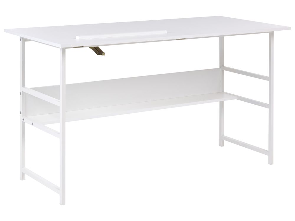 Tilting Drawing Desk ORAN 140 cm x 60 cm White