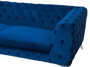 Sofa 3-Sitzer SOTRA Samtstoff Marineblau_727277