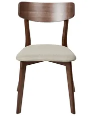 Esszimmerstuhl 2er Set HOLLY Holz Braun / Beige_952301