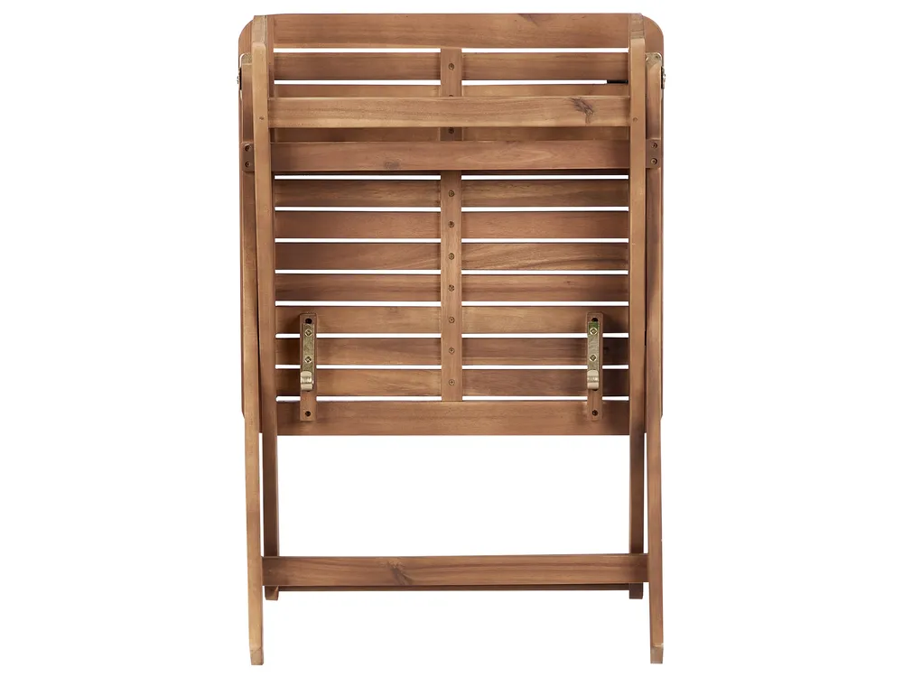 Outdoor Beistelltisch PARAGGI 60 cm 60 cm zertifiziertes Akazienholz Braun_928484