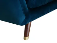 Sofa 3-Sitzer BODO Samtstoff Marineblau_738312