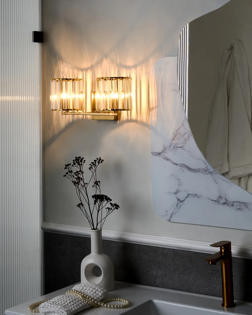 Wandlampe LOURIDO Metall Gold