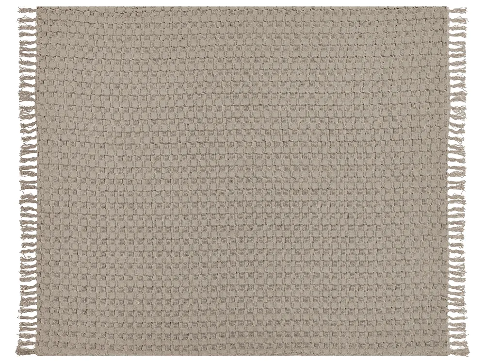 Tagesdecke BERE Baumwolle 220 x 240 cm Taupe_918078