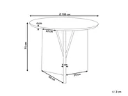 Esstisch ARRAN Braun 100 cm 100 cm Akazienholz_918690