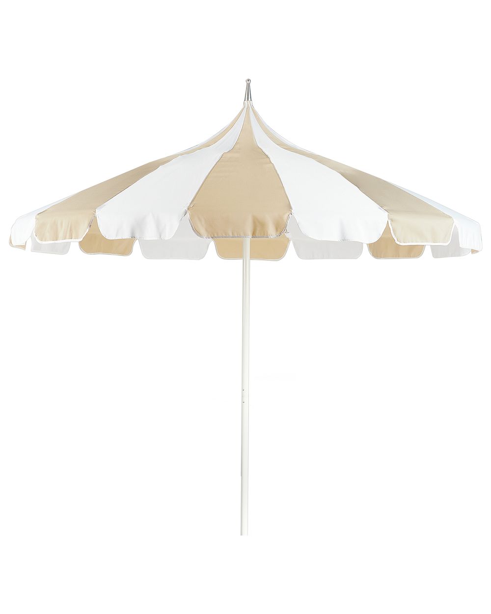 Market Parasol 245 cm MINOA White/ Beige