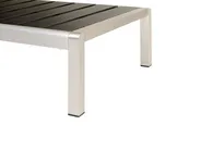 Sonnenliege NARDO mit Relaxfunktion Metall Schwarz / Silber_862931