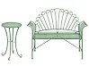 Bistro Set CAVINIA Metall Grün