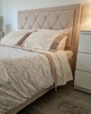 Bed with Storage Drawers LIEVIN Velvet Beige 140 x 200 cm (EU Double)_915840