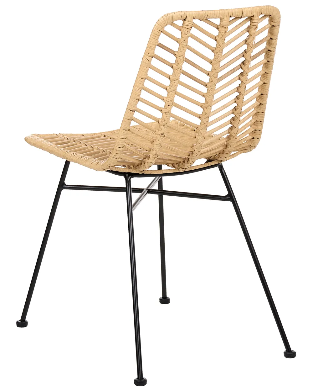 Esszimmerstuhl 2er Set DILLEY Rattan Naturfarben_1072198
