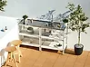 Outdoor-Küche 2er Set mit Spüle VILAMA Weiß