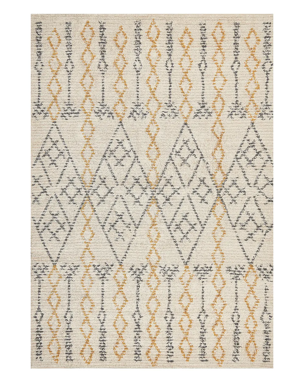 Rug KADAPA Beige 140 x 200 cm Cotton