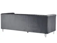 Sofa 3 Seater ARVIKA Velvet Dark Grey_806157