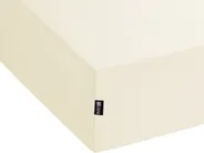 Fitted Sheet JANBU 140 x 200 cm Cotton Yellow_845264
