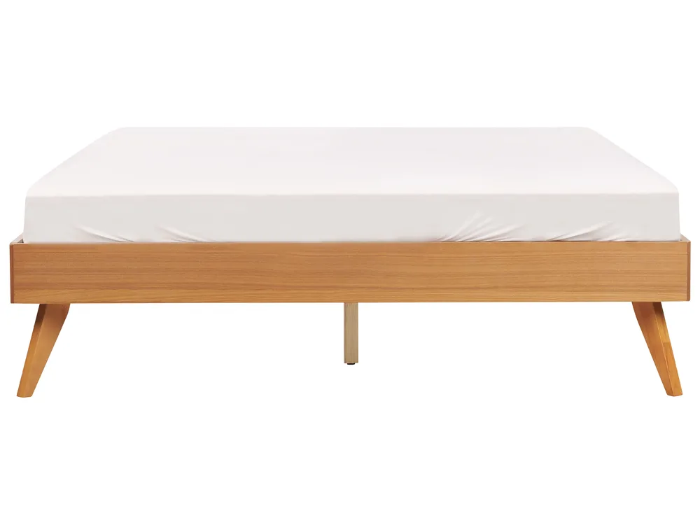 Bett ohne Kopfteil BERRIC 160 x 200 cm Naturfarbene Esche_912535