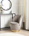 Sessel ALBY Samtstoff Hellbeige