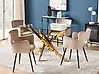 Esstisch MARAMO Gold 120 cm 70 cm Sicherheitsglas