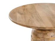 Esstisch MURTLE Hellbraun 110 cm 110 cm Mangoholz_1047521