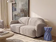 Bank 2-zits JULE Bouclé Beige_1125937