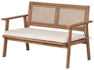 Lounge Set mit Tisch 4-Sitzer ARENELLA zertifiziertes Akazienholz Hellbeige_928376