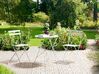 Bistro Set klappbar FIORI Metall Weiß