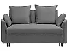 Schlafsofa 2-Sitzer HOVIN Stoff Grau