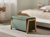 Banc de rangement rembourré EDLAND Tissu Vert