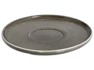 Tassen 4er Set mit Untertellern COSTMARY Steinzeug Grau_957346