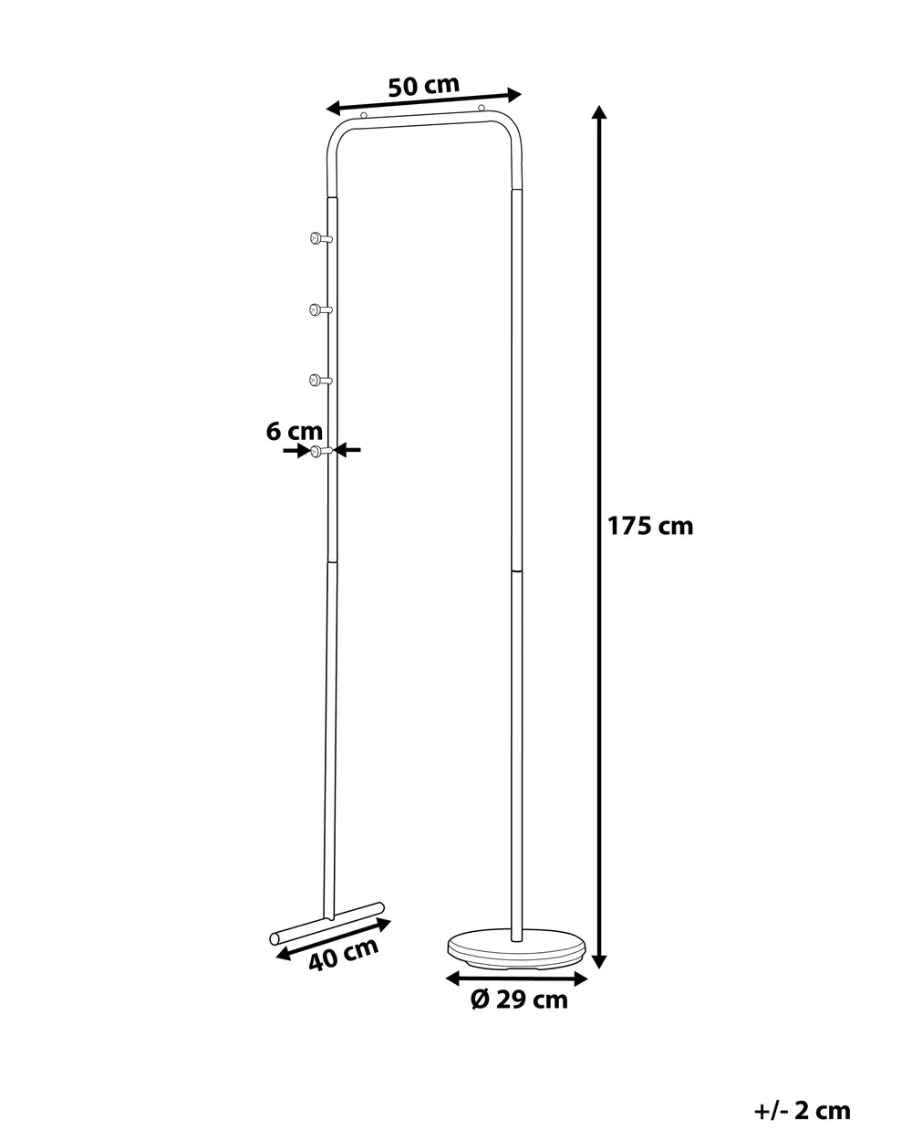 Coat Stand BENTON Black_727221