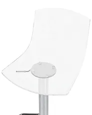 Set mit 2 Barstühlen IMOLA drehbar Transparent_915131