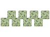 Set of 8 Garden Chair Cushions SASSARI 46 x 46 cm Light Green