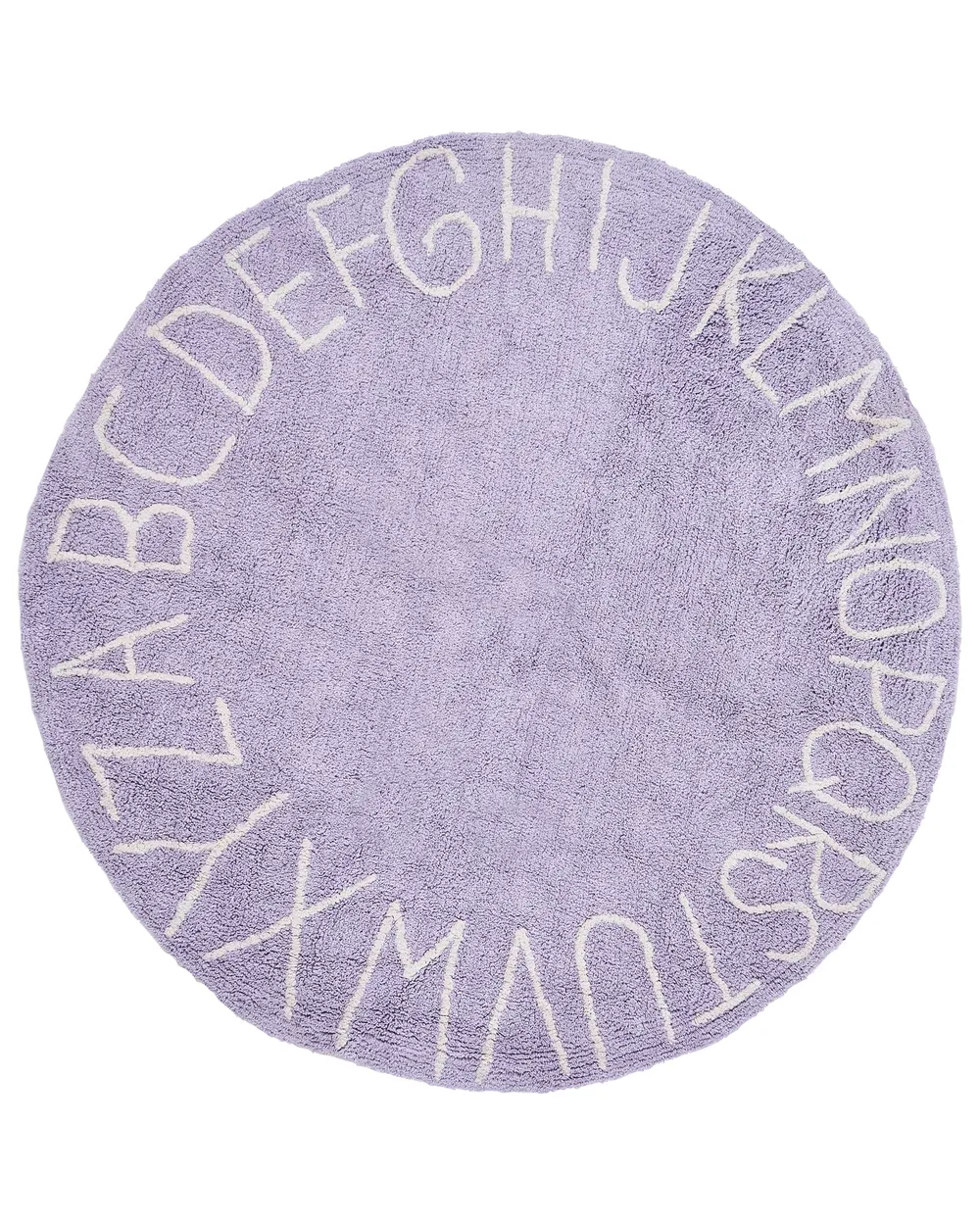Kinderteppich VURGUN Hellviolett ø 120 cm Baumwolle