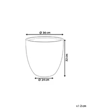 Blumenkübel KANNIA 36 cm Cremeweiß_853102